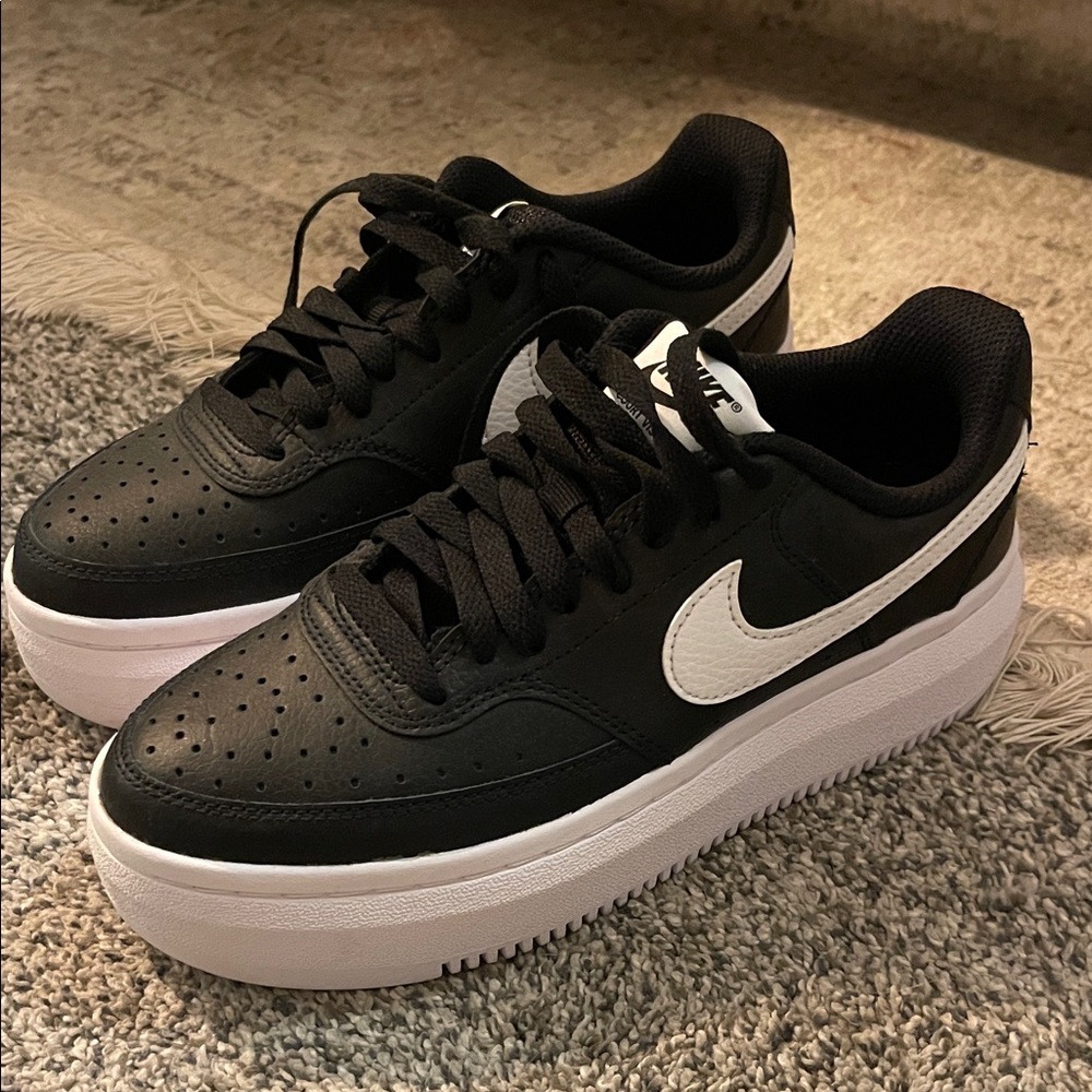 Nike Black and White Low-Top Sneakers